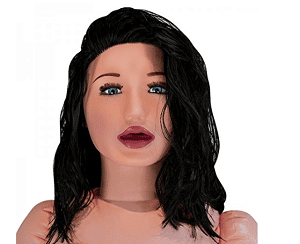 un visage de poupée gonflable